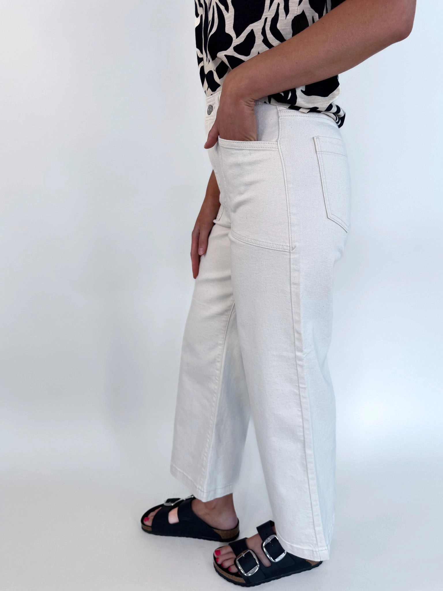 Valley Girl High Rise Wide Leg Crop