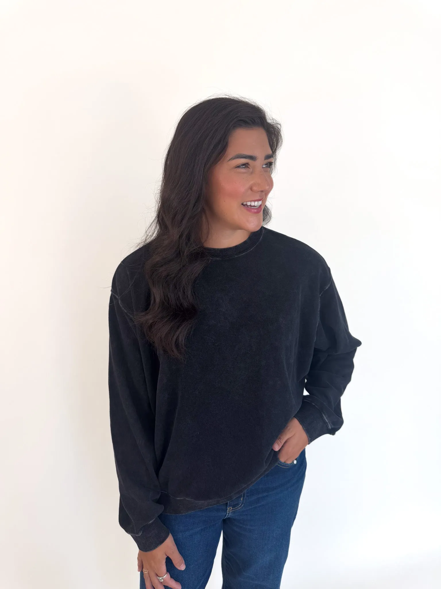 Vintage Mineral Wash Pullover