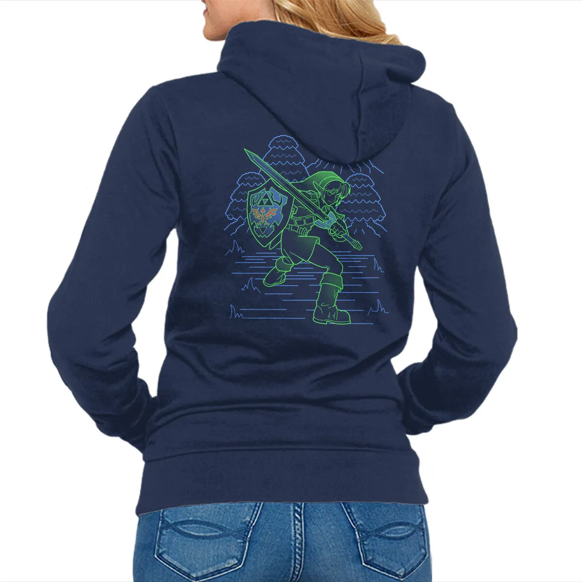 Neon Line-Art Hyrule Savior Hiking Essential product personalization ideas