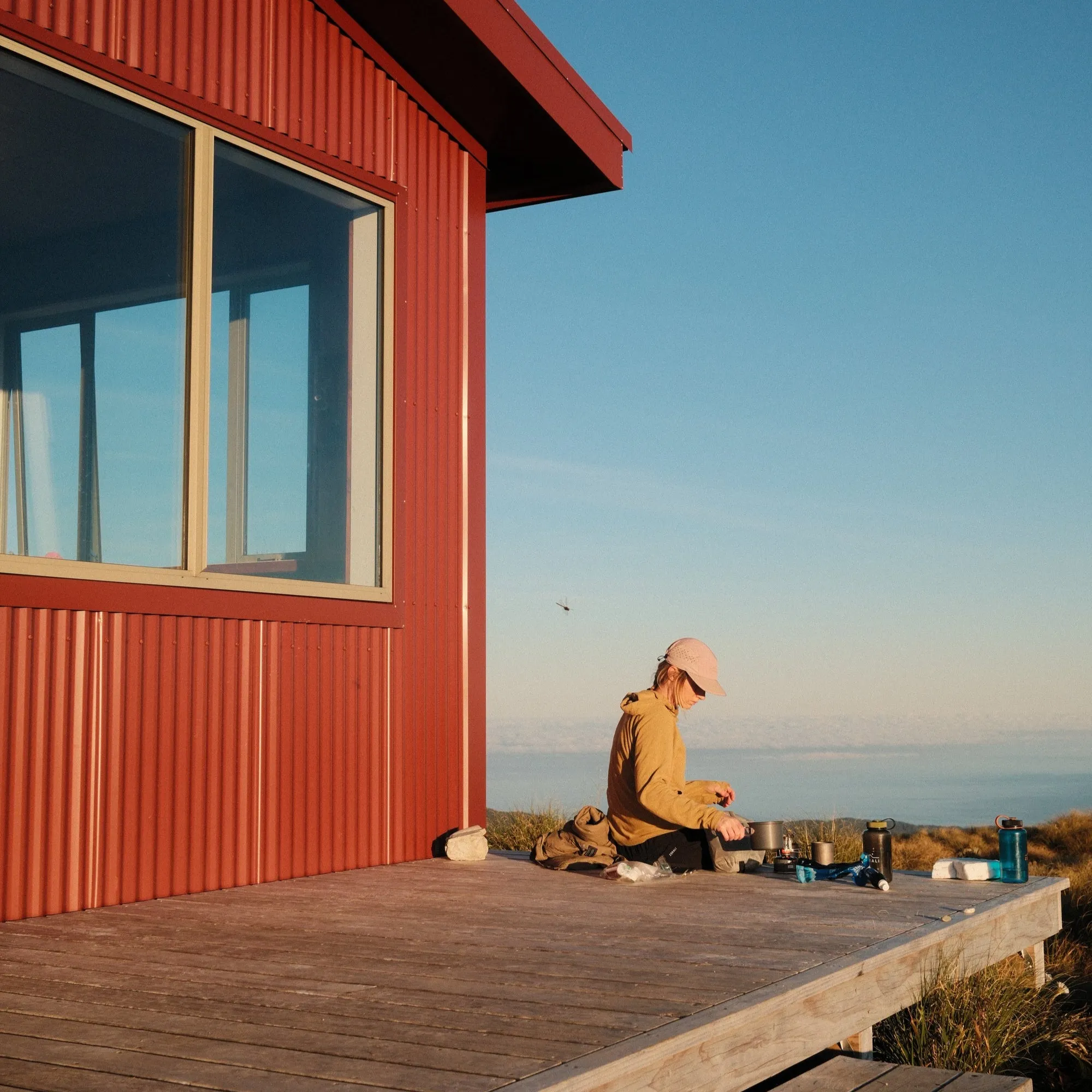 Womens Air-Grid Fleece Mustard