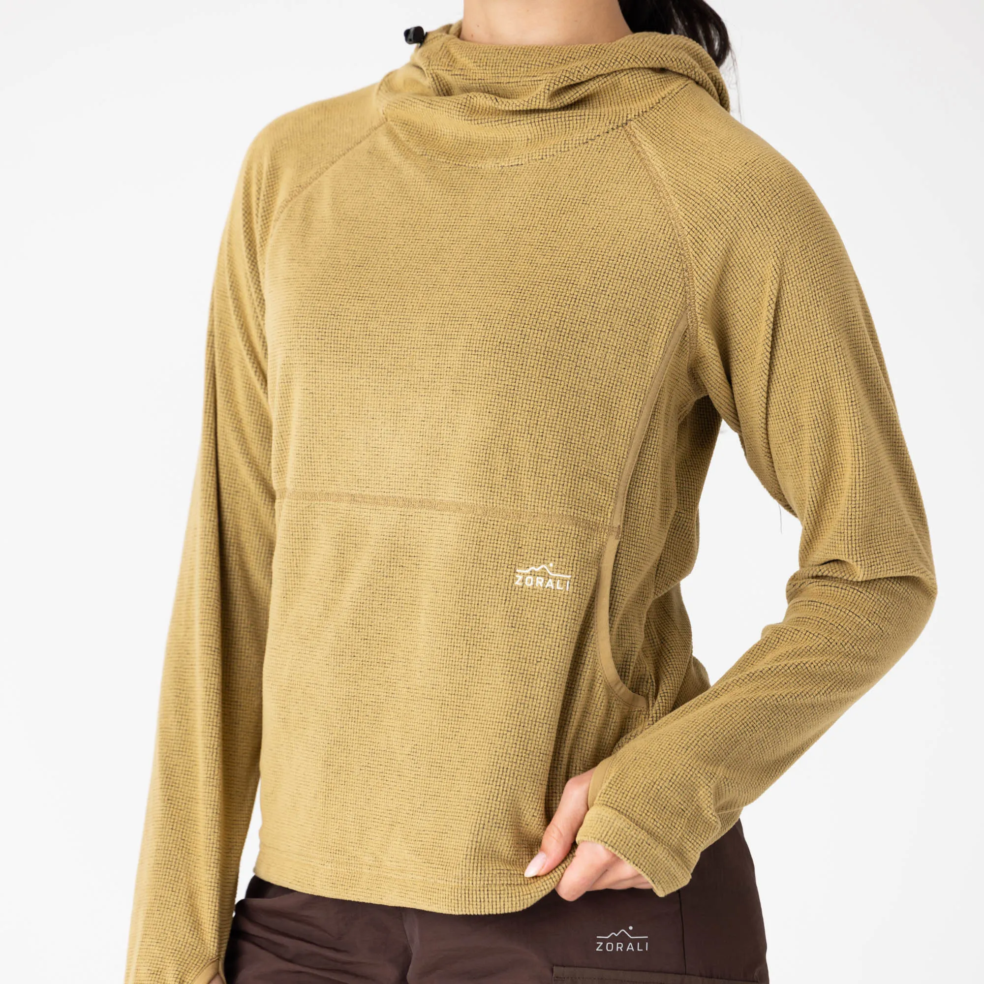 Womens Air-Grid Fleece Mustard