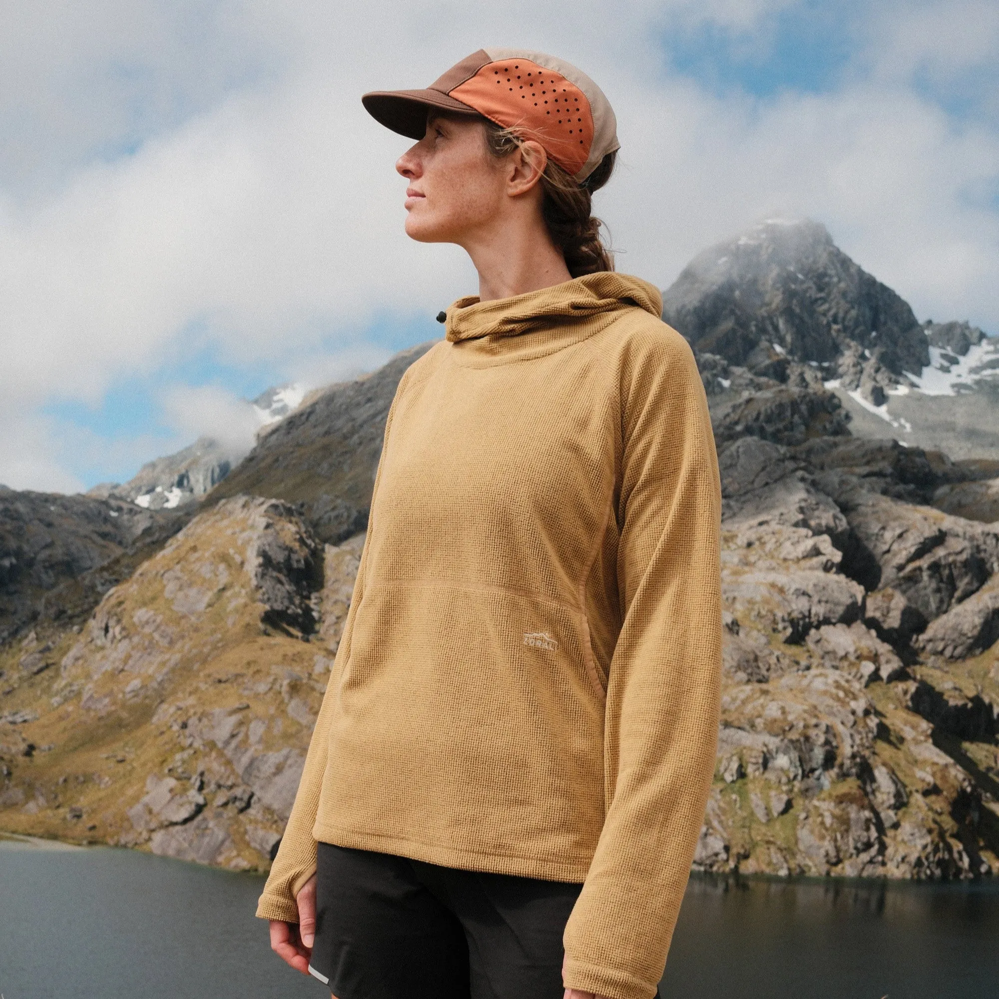 Womens Air-Grid Fleece Mustard