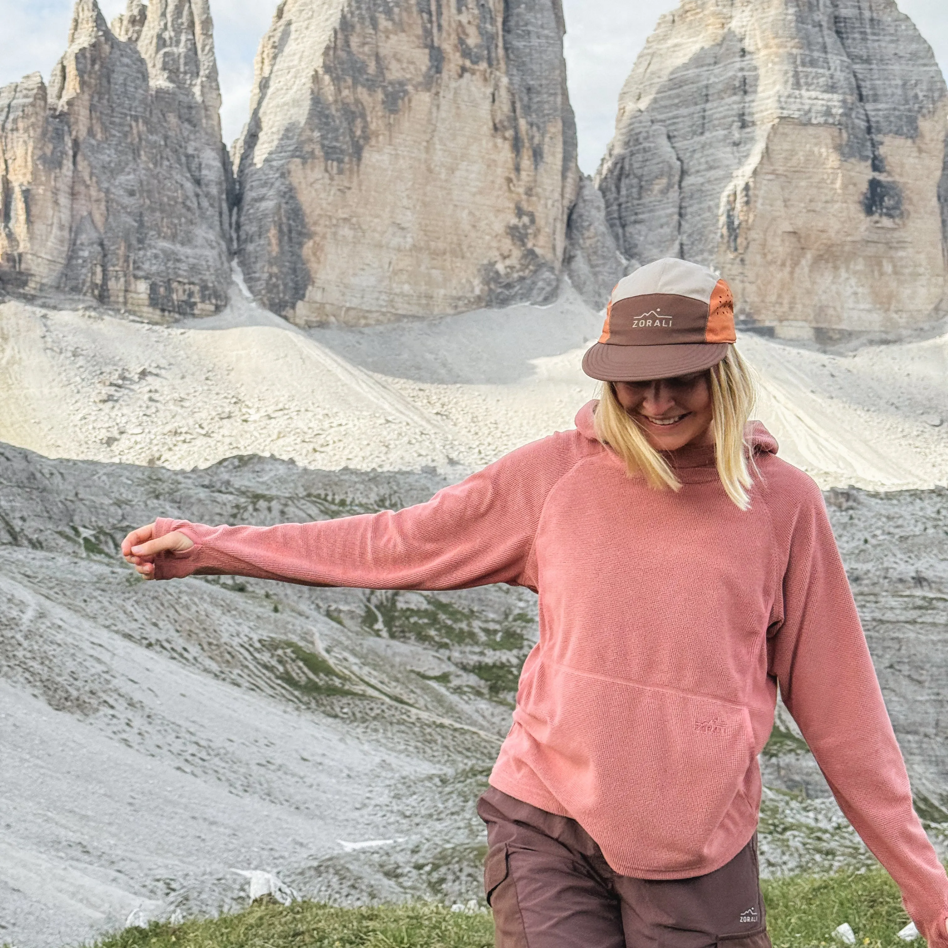 Womens Air-Grid Fleece Rice Flower