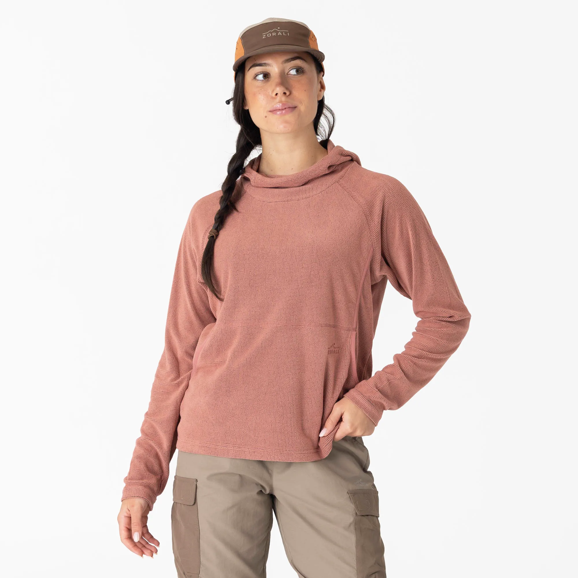 Womens Air-Grid Fleece Rice Flower