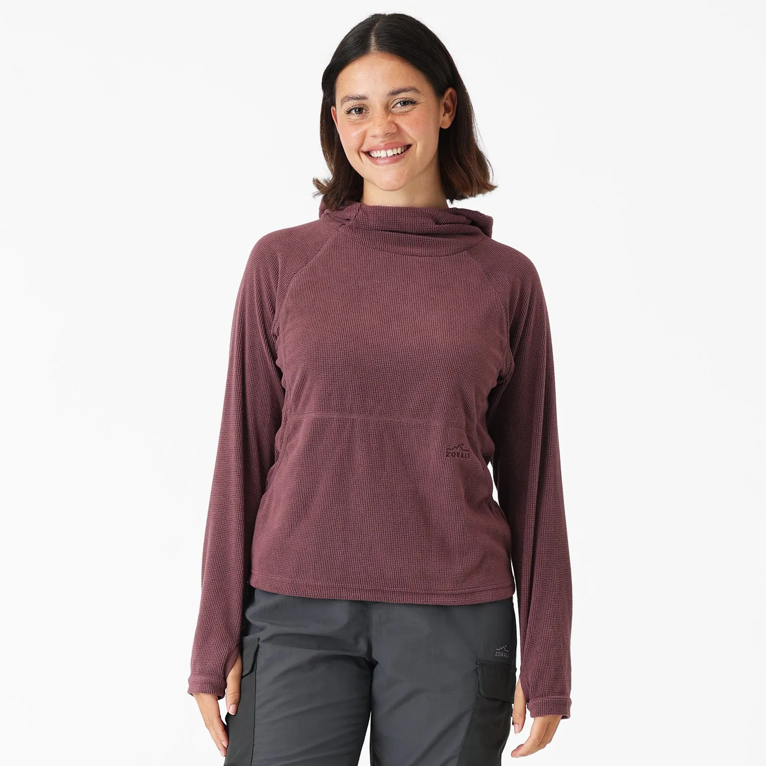 Womens Air-Grid Fleece Violet