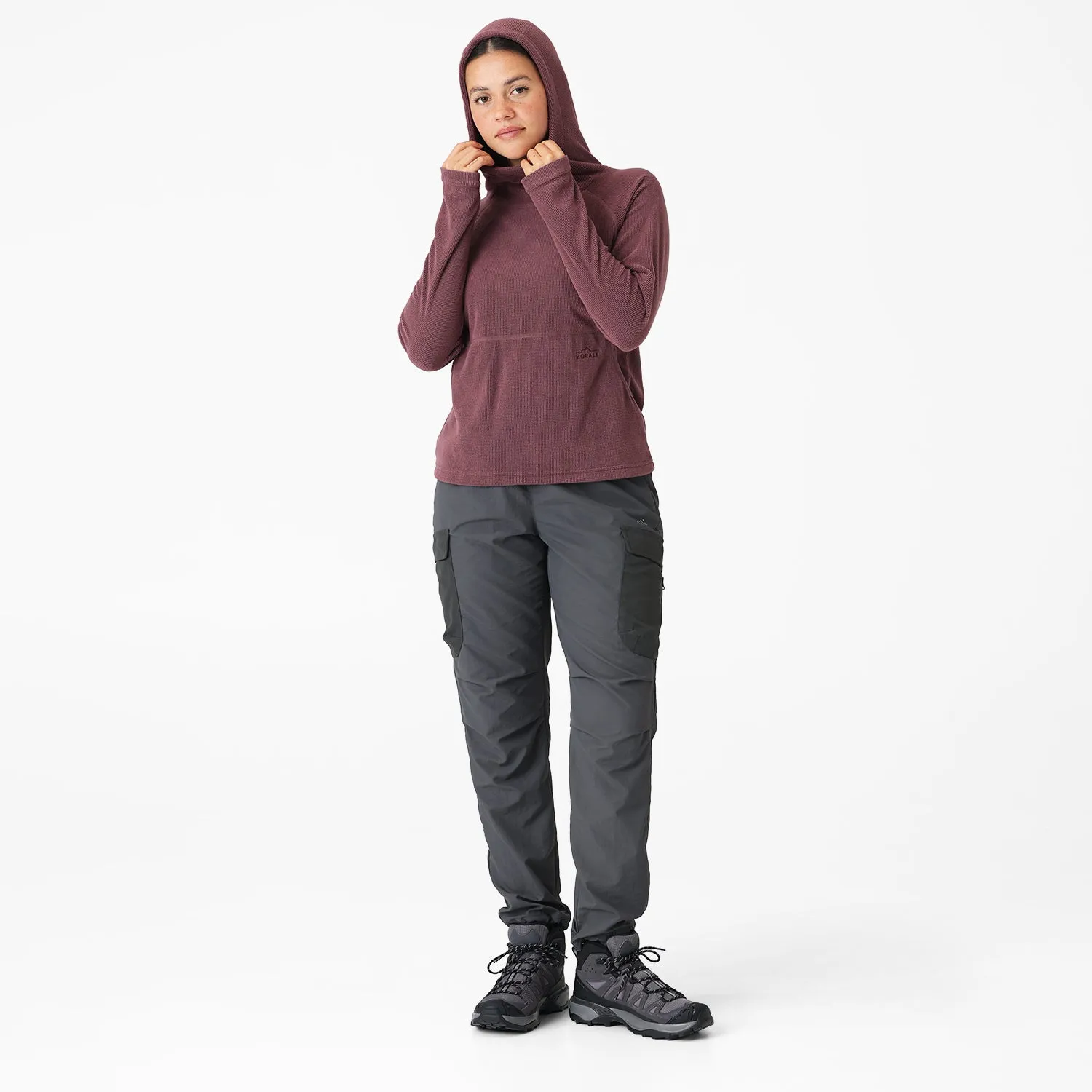 Womens Air-Grid Fleece Violet