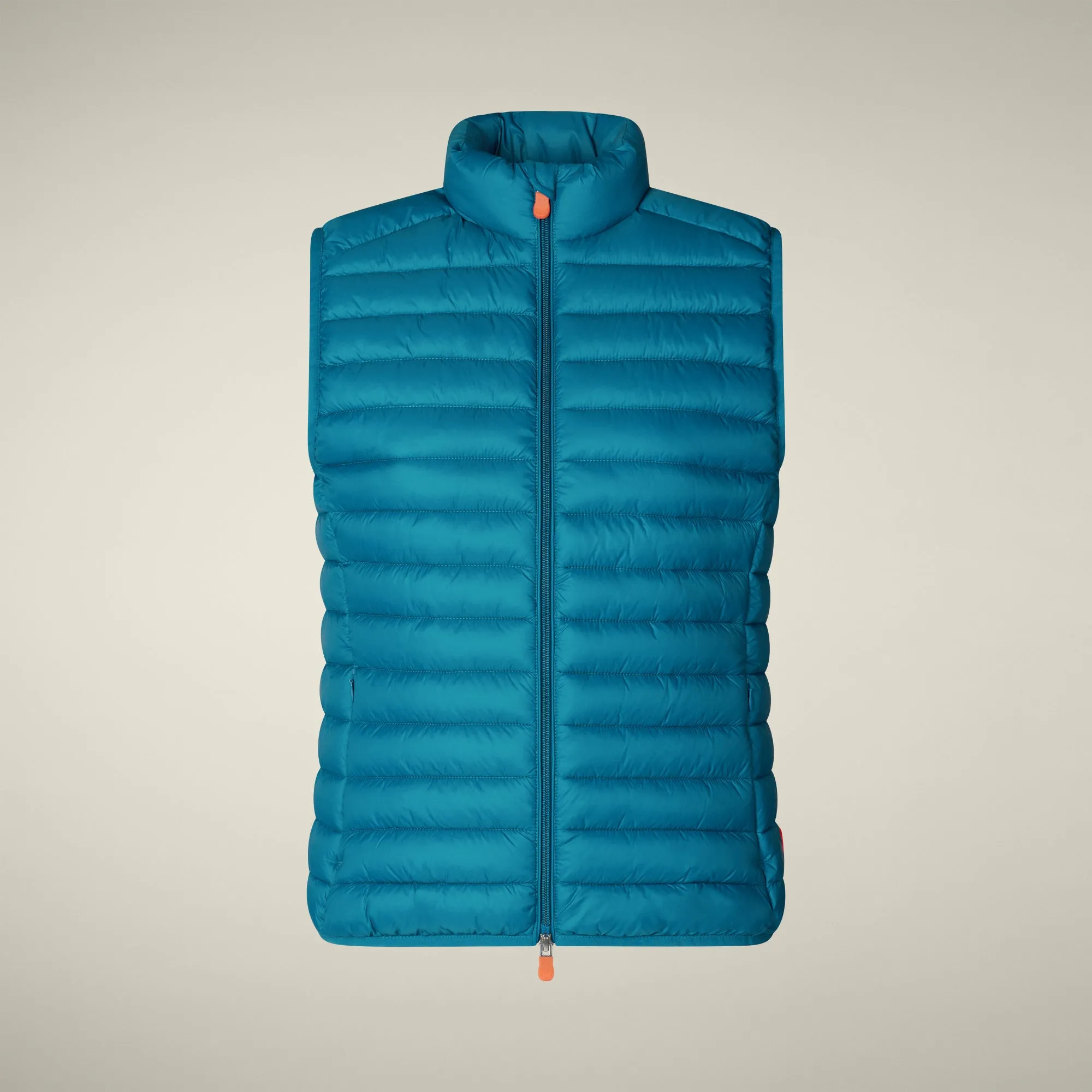 Women's Animal free puffer Vest Charlotte in horizon blue