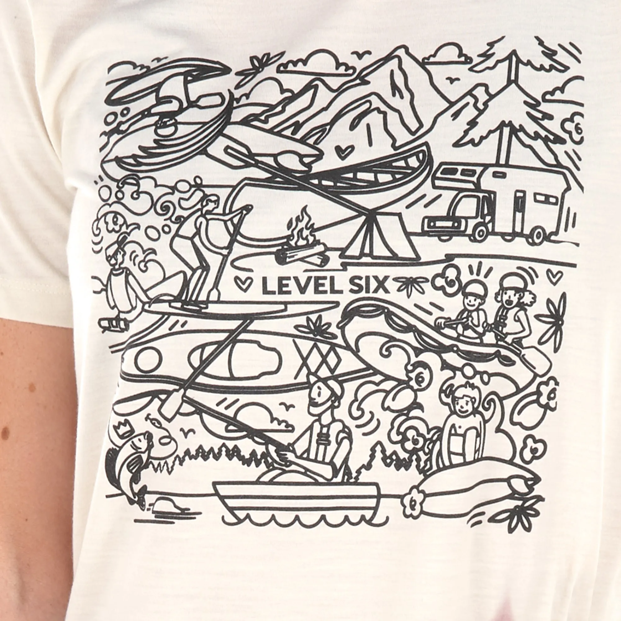 Women's Level Six Graffiti Tee ??