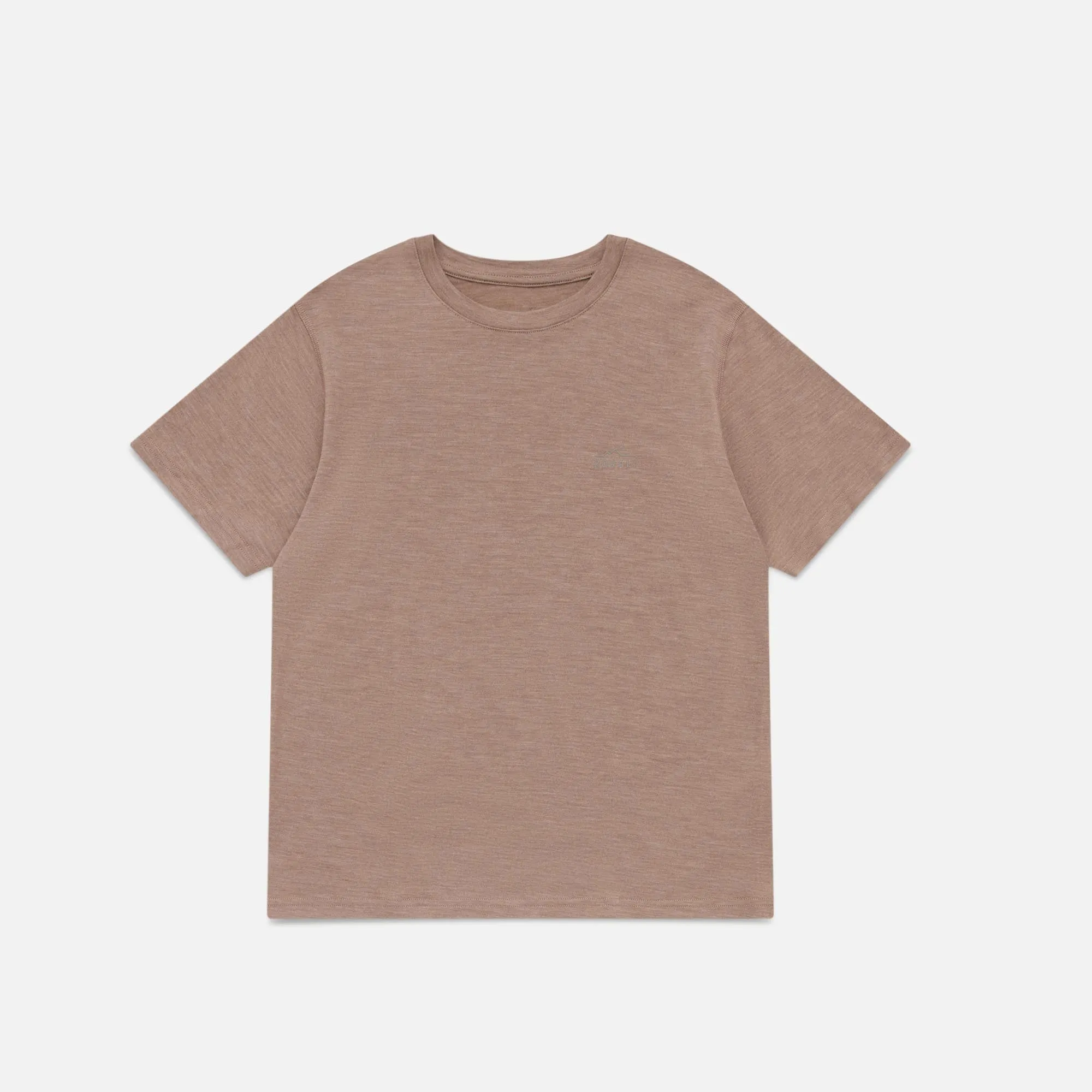 Womens Merino T-Shirt Stone Marle