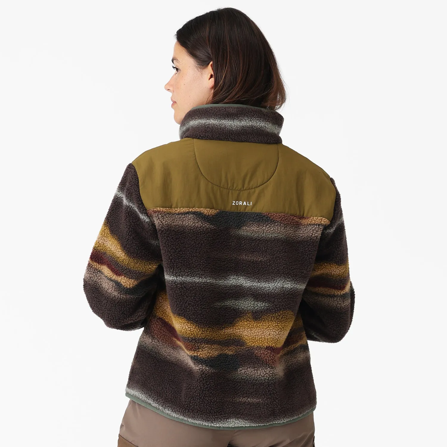 Womens Trail Fleece Sundown Print
