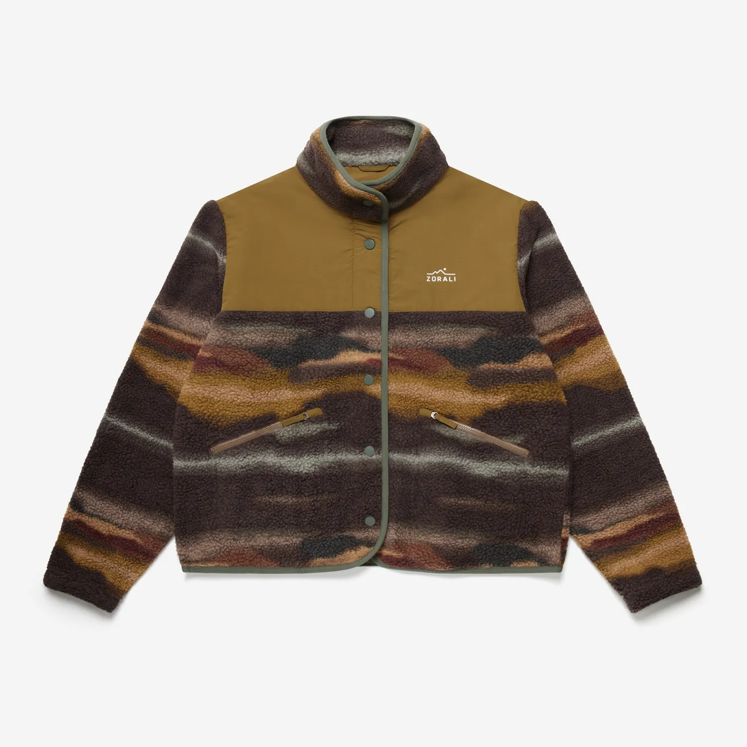 Womens Trail Fleece Sundown Print