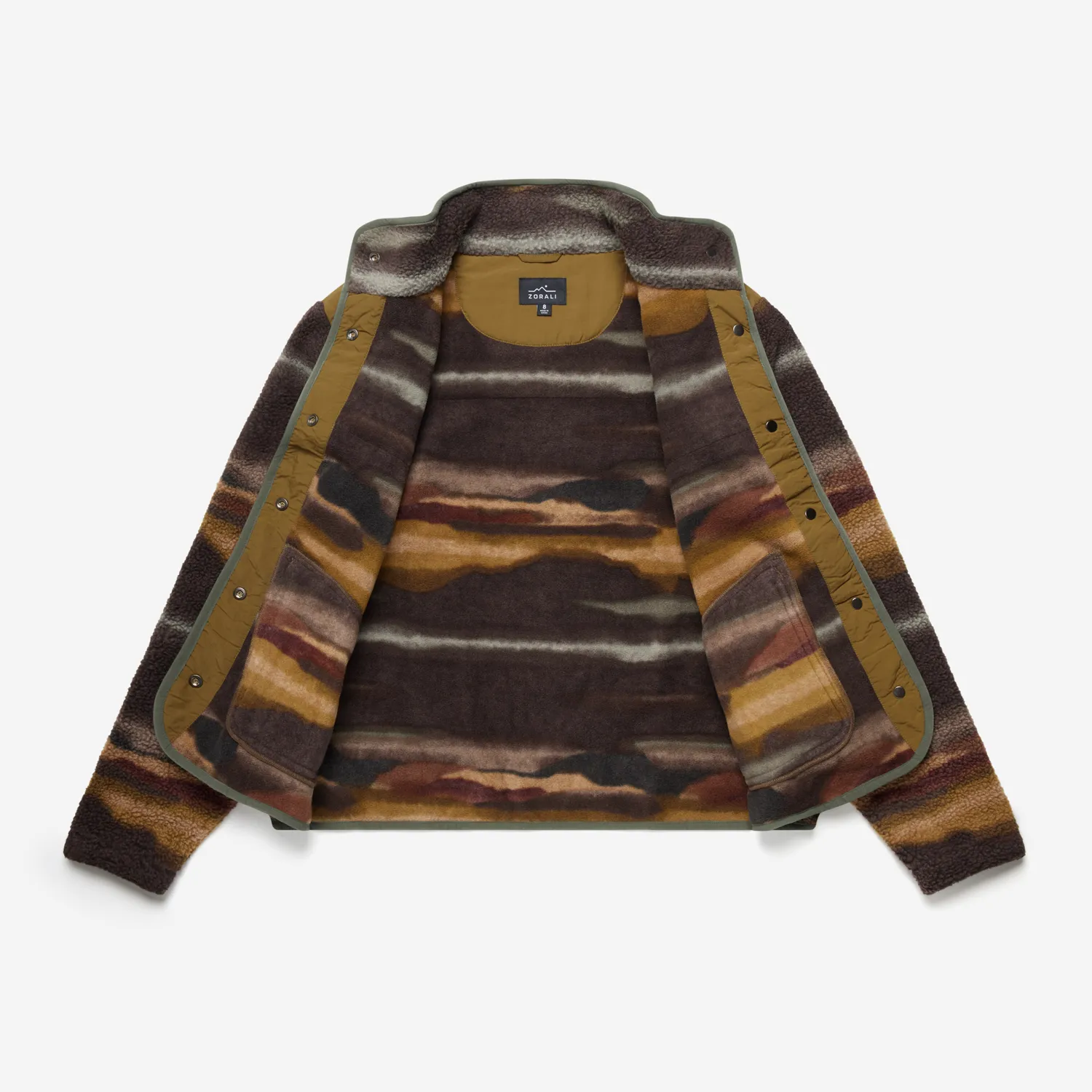 Womens Trail Fleece Sundown Print