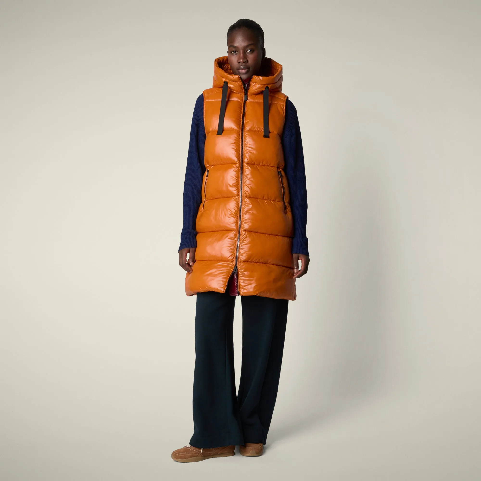 Women's Vest Iria in fox brown