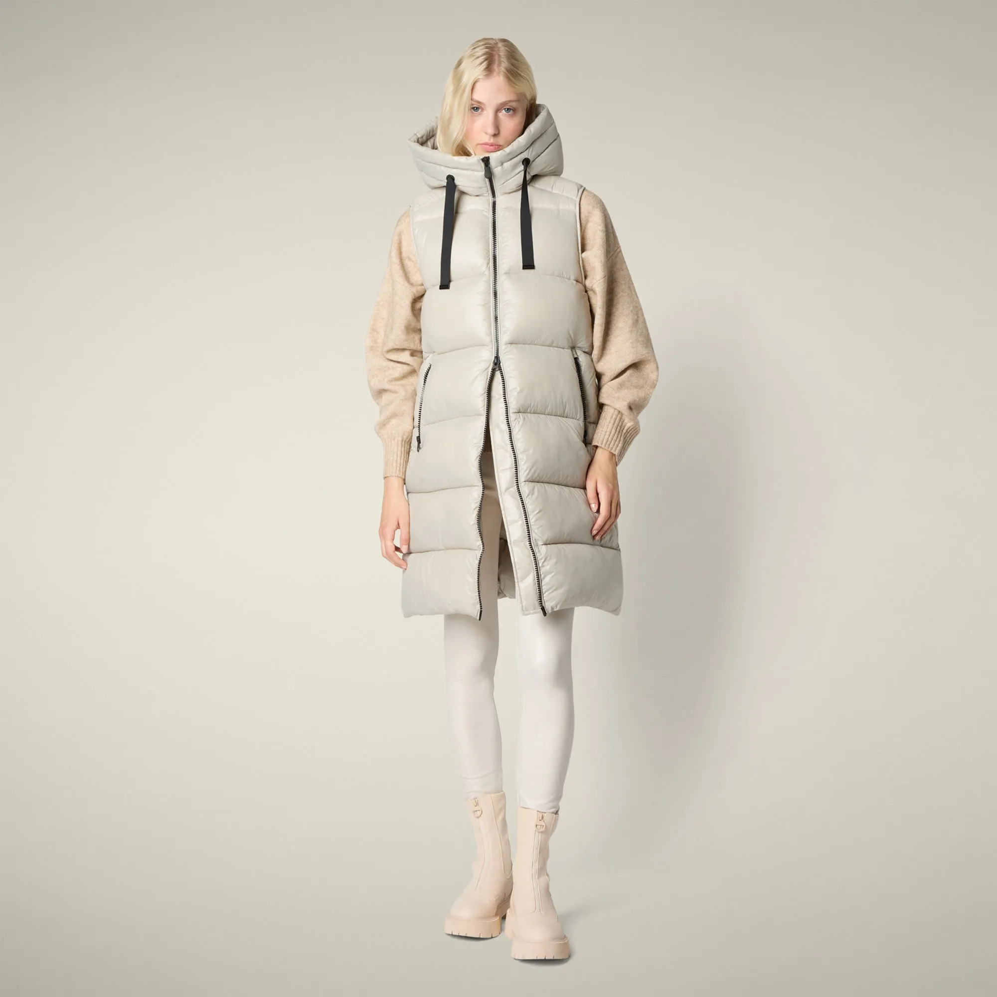 Women's Vest IRIA in rainy beige