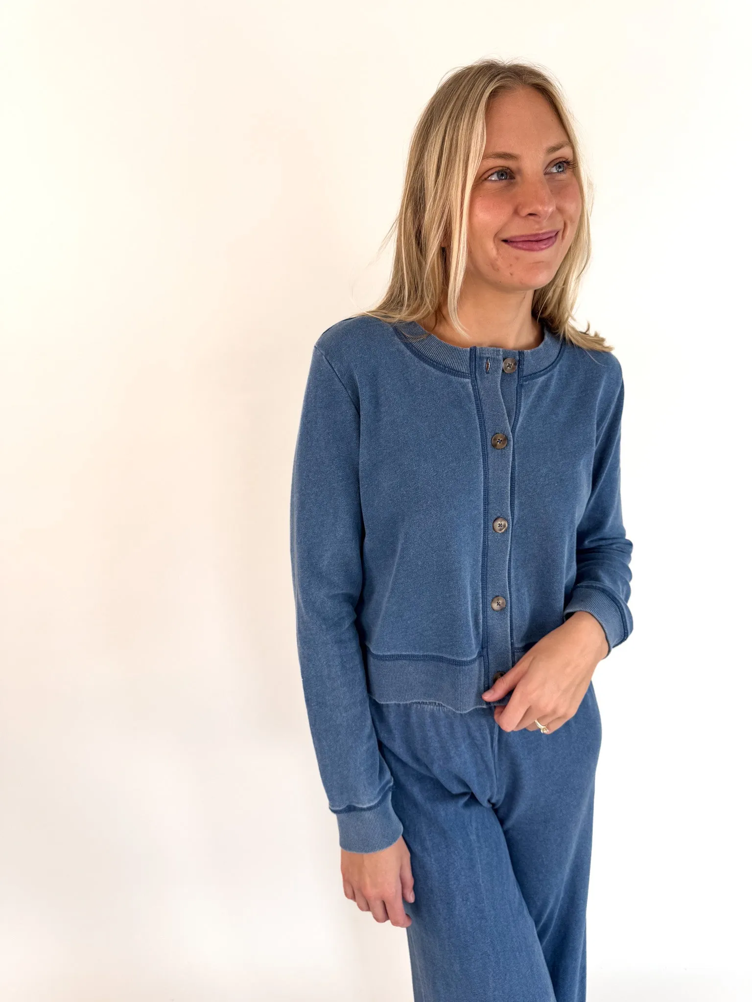 [Z SUPPLY] Daily Knit Denim Vintage Indigo Cardigan