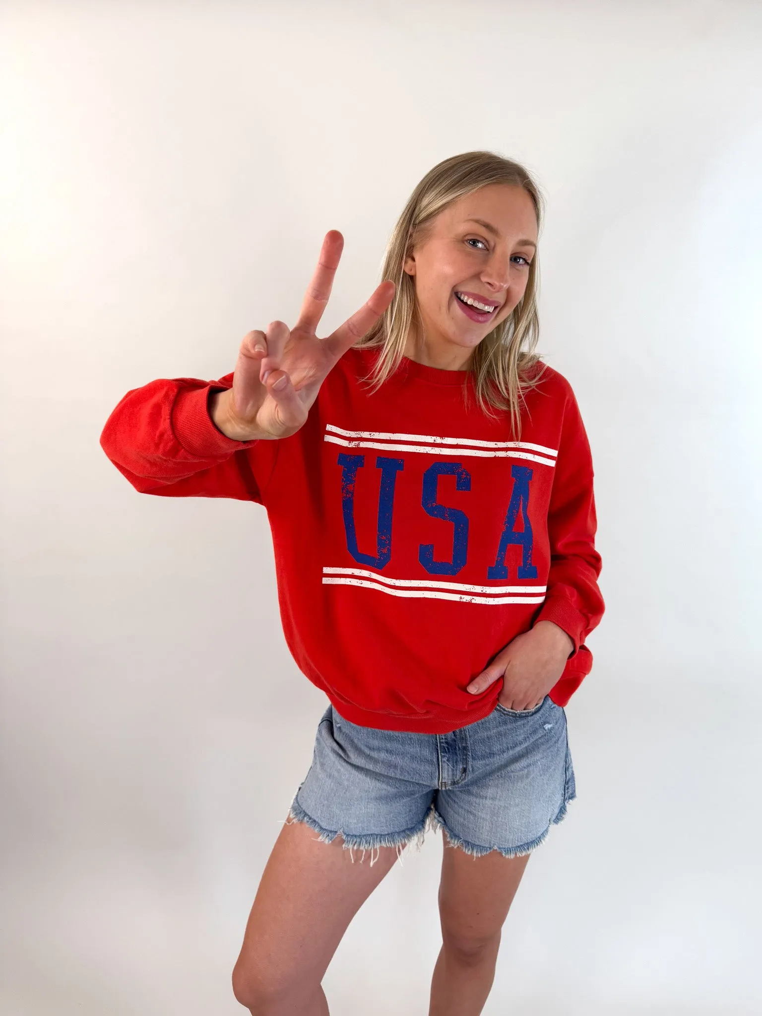 [Z SUPPLY] USA Sunday Sweatshirt